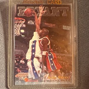 Kobe Bryant Basketball Rookie Card - Red, Blue, and White